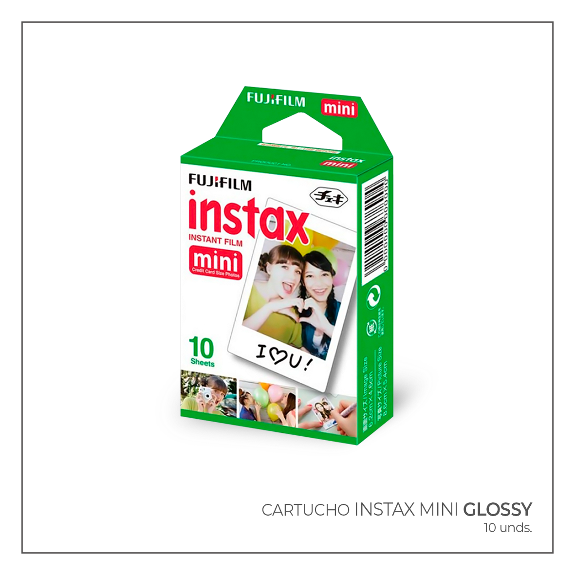 Cartucho Instax Mini GlOSSY (x10)